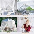 thumbnail image 5 of Elegant Bed Canopy For Indoor Outdoor Decor, Fine Mesh Fabric Canopy Bed Curtains With Privacy Protection, Bed Tent With 4 Openings For Easy Access, 5 of 5