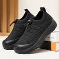 thumbnail image 5 of Women's Orthopedic Arch Support Wide Width Walking Shoes,Protective Toe Cap Non-Slip Thick Sole Breathable Knit Drawstring Slip On Casual Sneakers, 5 of 8