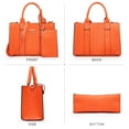 thumbnail image 3 of Women's 3Pcs Purse Handbag Shoulder Bag Tote Satchel Hobo Bag Briefcase Work Bag for Ladies, 3 of 9