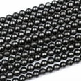 thumbnail image 4 of K-KED Genuine Natural Shungite 6mm 8mm 10mm Round Beads High Quality Strand 15"-4 mm, 4 of 8