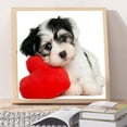 thumbnail image 2 of Yuedong Creative Love Dog Design Full Round Drill Handmade 5D DIY Diamond Painting Embroidery Cross Stitch Arts Craft Kit Home Wall Decoration for Adults Kids, 2 of 9