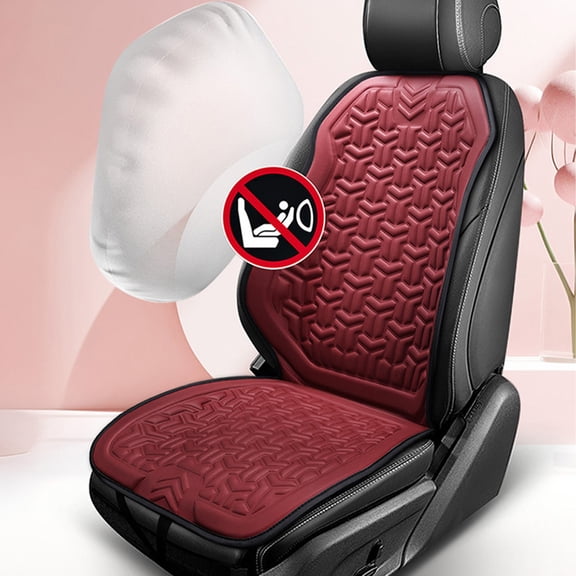 Eolstice Ventilated Car Seat Cushion Cover, Breathable Mesh Backrest Support, All-Season Vehicle Comfort for Long Drive Commuting