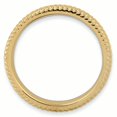 thumbnail image 2 of 925 Sterling Silver Gold Stackable Ring Textured Fancy/, 2 of 8
