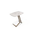 thumbnail image 2 of Katy Side Table, 12mm Grey Ceramic Top, Bronze Brushed Metal Base, 2 of 5