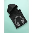 thumbnail image 3 of Smartprints Mens Graphic Hoodie Black - Inernational Words For Music Cotton Blend Classic Fit, 3 of 4
