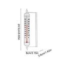 thumbnail image 3 of Linnome Waterproof Outdoor Analog Thermometer, Battery-Free Adjustable Angle Temperature Gauge, Weather Resistant Metal Wall Mount Thermometer, Large Dial Accurate Readout for Patio Garden Decor, 3 of 6