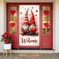thumbnail image 3 of Red White Theme Love Welcome Banner Heart Pattern Romantic Display Gnome Design LOVE Letter Heart Backdrop for Valentine's Day Party Romantic Gathering Welcome Event, 3 of 9