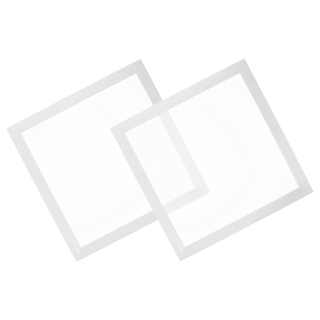 LEEYNEER 2pcs Aluminum Ceiling Light Cover For Kitchen And Bathroom Recessed Square Surface Mount Ceiling Light Trim Light Fixture