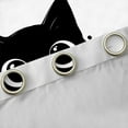 thumbnail image 4 of Feelyou Kawaii Anime Cat Blackout Curtains Set of 2 (52x84 Each) for Kids, Cute Kitten Lover Window Curtains, White Black Lines Curtains and Drapes, Blackout Curtains Bedroom Decor, 4 of 6