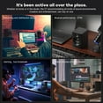 thumbnail image 2 of Active Studio Monitor Speakers, Bluetooth 5.3 Wireless, for Music Production, PC Gaming & Home Audio, Bookshelf Speakers (Pair,Black), 2 of 13
