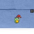 thumbnail image 2 of Dalix Mushroom Frog Embroidered Beanie Hat Cotton Cute Winter Fall Cap Womens in Periwinkle, 2 of 5