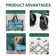 thumbnail image 6 of Collapsible Folding Wagon Outdoor Utility Beach Cart Portable Wagon with 360 Degree Swivel Wheels for Camping, Garden, Shopping, Groceries, 6 of 9
