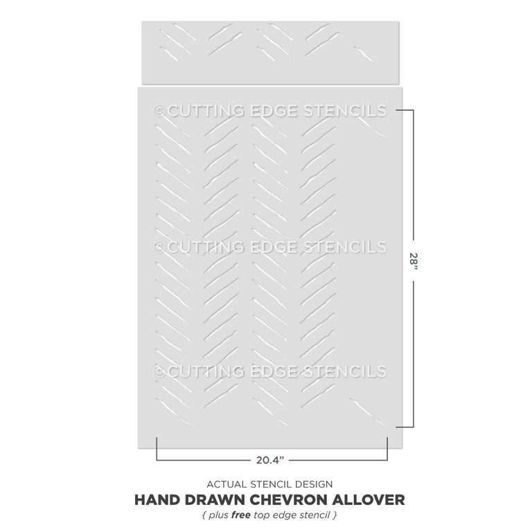 Hand Drawn Chevron Wall Stencil - Walmart.com hand-drawn-chevron-wall-stencil-walmart-com