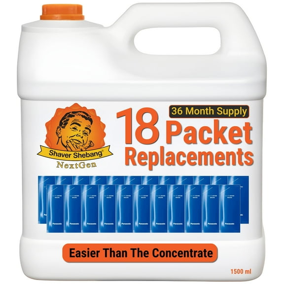 18 WES4L03 Cleaner Concentrate Replacements—36 Months of Clean Shaving by Shaver Shebang