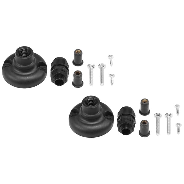 Advancent 1 par de bases de montaje de dosel, reemplazo de toldo de Kayak, accesorios de instalación de acero inoxidable, accesorios para barcos Deportes acuáticos