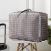 thumbnail image 1 of Bolsa de almacenamiento extragrande, bolsa de equipaje impermeable, bolsa de mudanza reforzada, organizador plegable con asas resistentes y cremalleras para ropa de cama, edredones, mantas y ropa., 1 of 7