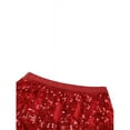 thumbnail image 5 of Women Belly Dance Hip Skirt Tassel Scarf Sequin Wrap Rave Costume ，Red, 5 of 8