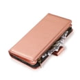 thumbnail image 4 of Kaleidio Case For Samsung Galaxy A12 5G [Luxury Wallet] PU Leather Flip [Card Slot][Foldable Stand Feature] Hybrid Zipper Cover [Rose Gold], 4 of 5