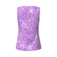 thumbnail image 5 of Picia Lilac Glittering Pattern Women's Workout Tank Top,Breathable Activewear,Slim Fit Athletic Top,Versatile Workout Moisture-wicking top-Medium, 5 of 9
