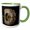 Green/White, variant on 3drose, Zebras at a Waterhole. Africa, Kenya, Amboseli National Park. Night., 11oz Magic Transforming Mug