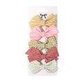 thumbnail image 2 of Linyer 5PCS Hair Bow Bowknot Comfortable Decorate Easy Matching Hairs Clips Soft Clip Accessory Girls Curly Party Present Type 1, 2 of 6