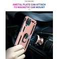 thumbnail image 3 of Galaxy A12 Case,Samsung A12 Case,[Military Grade] 16ft. Drop Tested Cover with Magnetic Kickstand Car Mount Protective Case for Samsung Galaxy A12, Rose Gold, 3 of 10