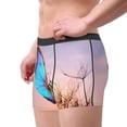 thumbnail image 2 of Bingfone Morpho butterfly and dandelion Men's Underwear - Casual Stretch Boxer Briefs-X-Large, 2 of 5