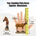 thumbnail image 3 of Standing Sorrel Horse Figurine - Collectible Horse Sculpture for Home and Office Decor, Hand-Painted Resin Animal Ornament - Decor for Desk and Bookshelf for Horse Lovers, 3 of 8