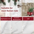 thumbnail image 7 of Valances for Windows Vintage Red Truck Rod Pocket Short Curtain for bathroom living room bedroom Snowflakes on Linen 1 Panel 54x18in, 7 of 7