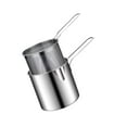 thumbnail image 1 of Stainless Steel Deep Frying Pot Stainless Steel Deep Frying with Strainer for French Fries Steel Pot Deep Fryer Dried fish, 1 of 9