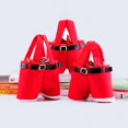 thumbnail image 4 of Bolsa de regalo de Navidad roja de 1 a 10 piezas, soporte de regalo, diseño creativo, pantalones de Papá Noel, bolsa de dulces de boda, Navidad, Año Nuevo, 4 of 4