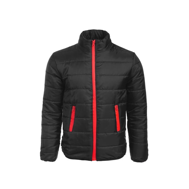 Veste d'Hiver pour Hommes, Col Montant, Doudoune, Fermeture Éclair Complète