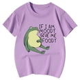 thumbnail image 1 of Chemise Mignonne pour Filles Drôle Si Je Me Donne de la Nourriture Animal Mignon TeePatterned Col Rond Manches Courtes Tops Manches Longues Filles Tunique 2t Arc-en-Ciel Haut Fille Tout-Petit, 1 of 4