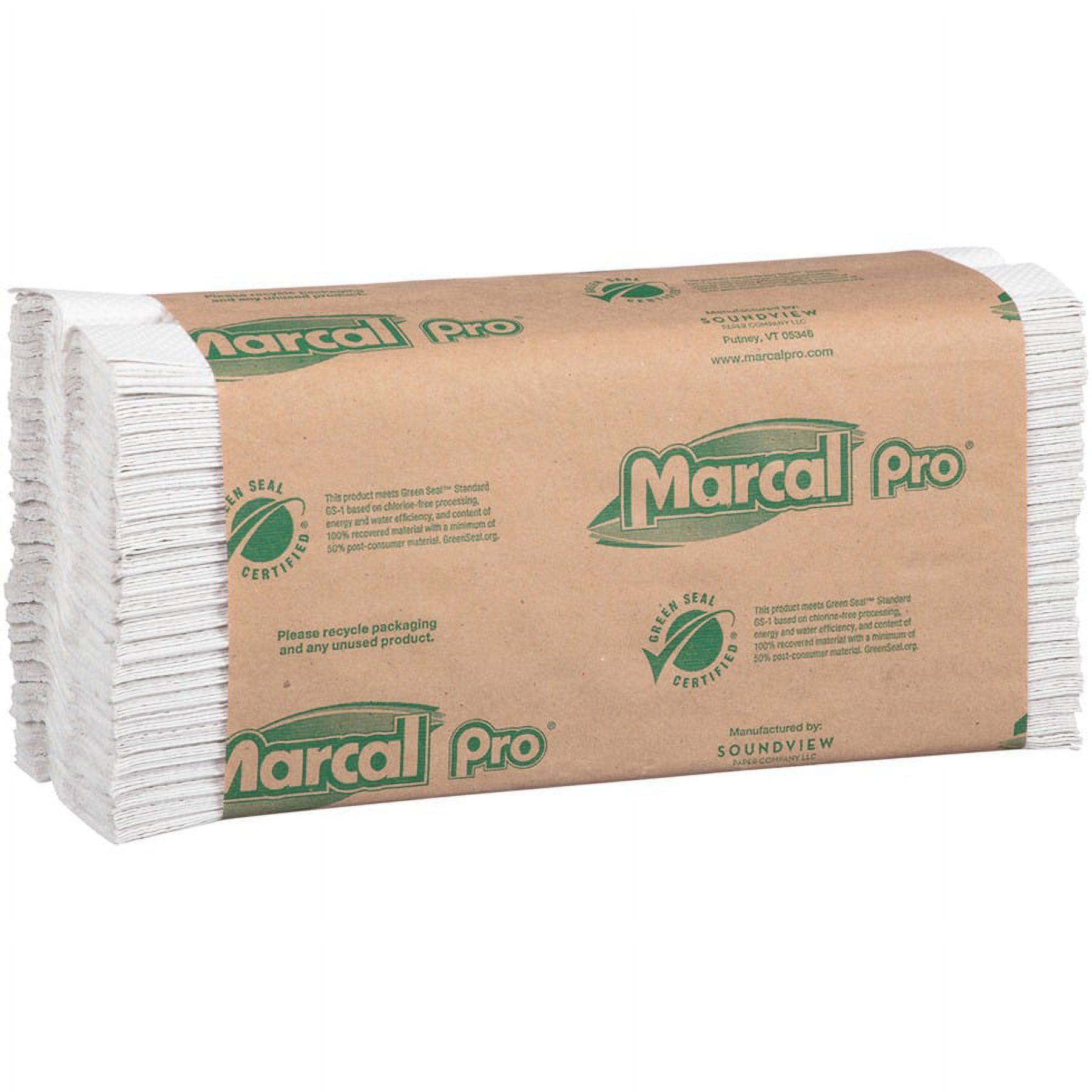 Marcal® Pro C-Fold Paper Towels, 1-Ply, White, 2400 Towels (MRCP100B)