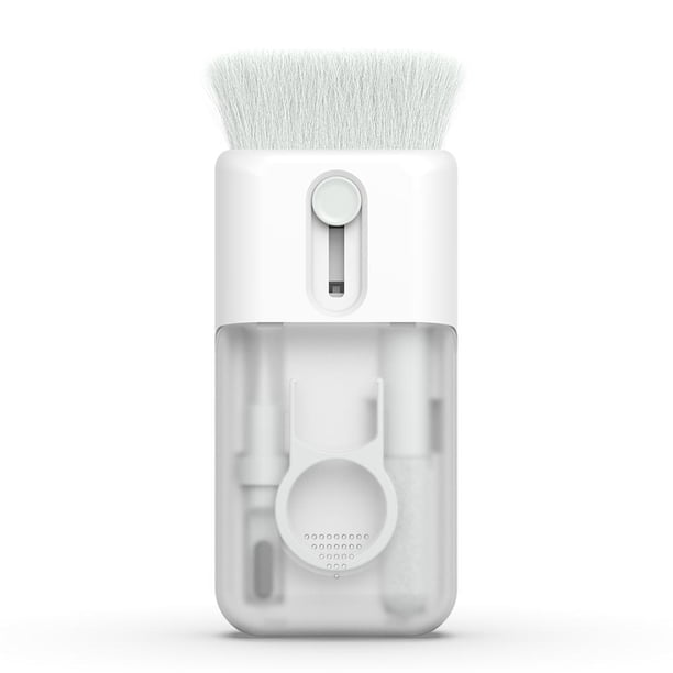 Cepillo limpiador de limpieza de teclado Extractor de teclas 6 en 1 Herramienta para auriculares Gris