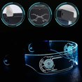 thumbnail image 5 of Gafas LED TANGJMXG anteojos luminosos parasol LED festival de cosplay, 5 of 5