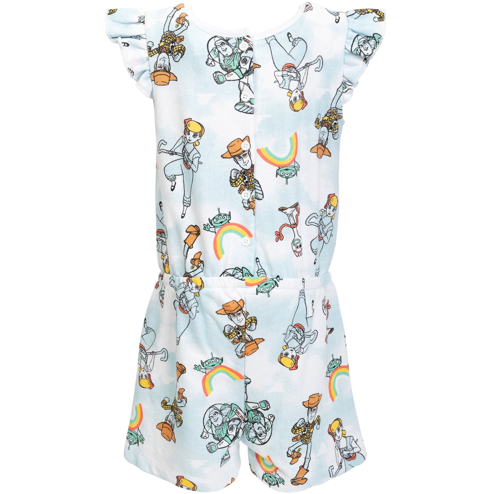 Disney Pixar Toy Story Woody Buzz Lightyear Bo Peep Infant Baby Girls French Terry Romper Infant to Big Kid