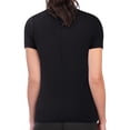 thumbnail image 5 of Women's G-III 4Her by Carl Banks  Black Philadelphia Eagles Super-Slim Fit Lightweight Heart V-Neck T-Shirt, 5 of 5