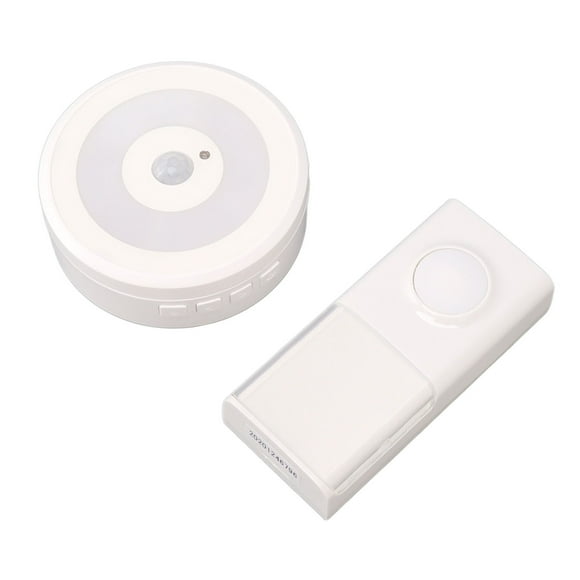 Intelligent Door Ring Human Body Induction USB Powered Door Ring IP55 Waterproof 58 Ringtones Door Ring for Family Hotel Office Building White