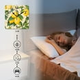thumbnail image 4 of Square Wall Clock,Lemons And Leaves Pattern On Cream BackgSquare,Silent Non-Ticking Wall Clock Decor for Home Office Kitchen Living Room Bedroom(12inch), 4 of 4