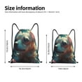 thumbnail image 2 of Lukts Cute Flower Chihuahua Puppy Pattern Drawstring Backpack Bag Sport Gym Sackpack,String Backpack Sport Bag Sack,Cinch Tote Gym Backpack-Medium, 2 of 6