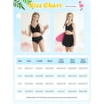 thumbnail image 2 of BULLPIANO Girls Swimsuit 3 Piece Tropical Floral Print Bikini Set Criss Cross Bathing Suit with Drawstring Quick Dry Cover Up Skirt 9-16Y, 2 of 9