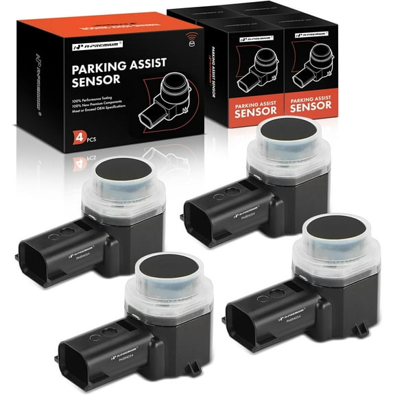 A-Premium 4-PC Rear Reverse Backup Parking Assist Sensor Compatible with Select Ford Models - Explorer 2013-2015, Flex 2013-2018, Replace# DA8Z15K859A