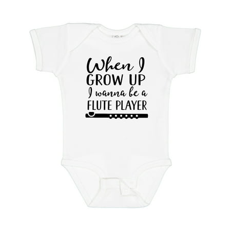 

Inktastic Future Flute Player Music Gift Gift Baby Boy or Baby Girl Bodysuit