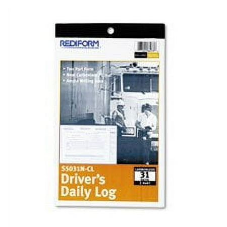 Pack Value Bundle) Driver's Daily Log, 5-3/8 x 8 3/4 , Carbonless Duplicate, 31 Sets/Book