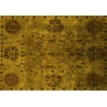 thumbnail image 1 of Ahgly Company Machine Washable Indoor Rectangle Oriental Yellow Industrial Area Rugs, 8' x 12', 1 of 4