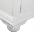 thumbnail image 4 of Pemberly Row Contemporary Eggshell White 2-Drawer Wood Nightstand, 4 of 9