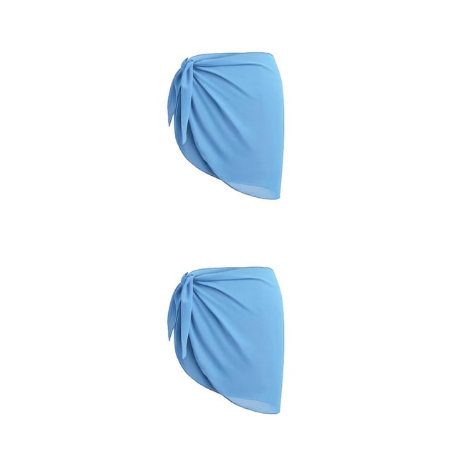 Sonducket Sarong Coverups Sexy Cómodo Protección solar Secado rápido con corbata abierta ajustable Traje de baño Manténgase fresco para cielo azul 2piezas