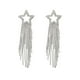 thumbnail image 2 of Pendientes largos con borlas y estrella de pentagrama de diamantes para mujer, aretes colgantes brillantes a la moda, regalos, 2 of 4