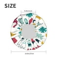 thumbnail image 6 of YFYANG Women's Double Waterproof Shower Cap, Cute Pencil Drawing Reusable Hair Cap for All Hair Styles and Head Sizes, 6 of 9
